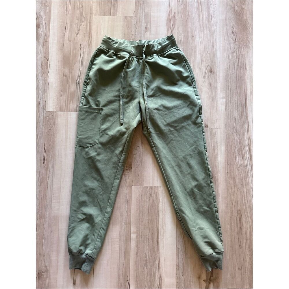 Mandala Olive GreenJogger Scrub Pants